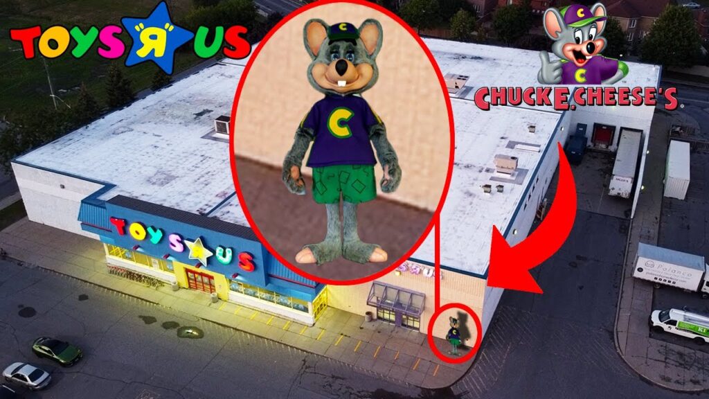 YOU WONT BELIEVE WHAT MY DRONE CAUGHT AT TOYS R US! | CHUCK E CHEESE CAUGHT AT TOYS R US ON DRONE