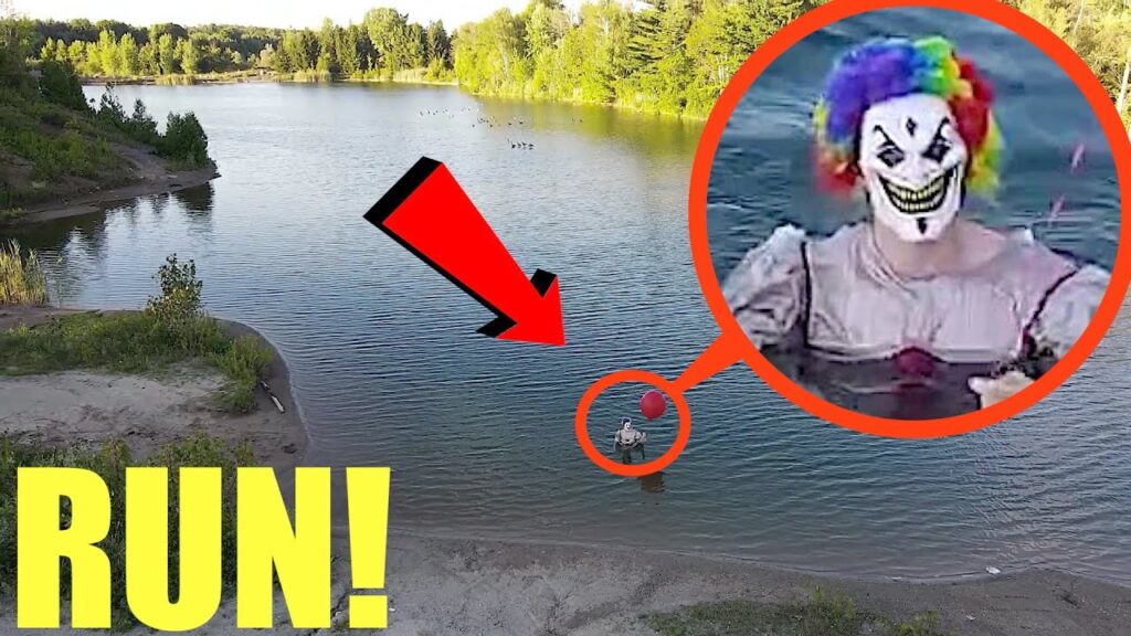 you won't believe what my drone caught on camera at clown lake (it's living in the water)